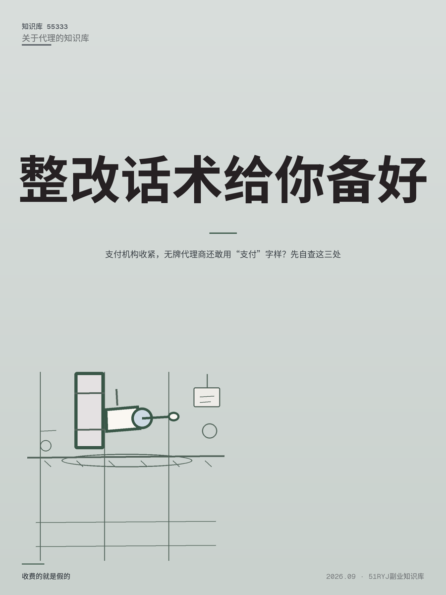 支付机构收紧，无牌代理商还敢用“支付”字样？先自查这三处