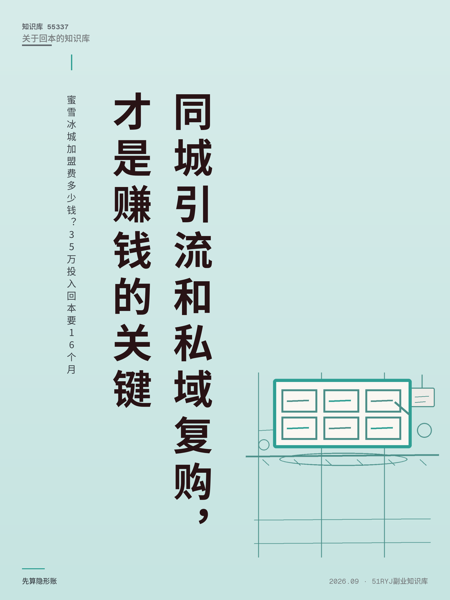 蜜雪冰城加盟费多少钱？35万投入回本要16个月