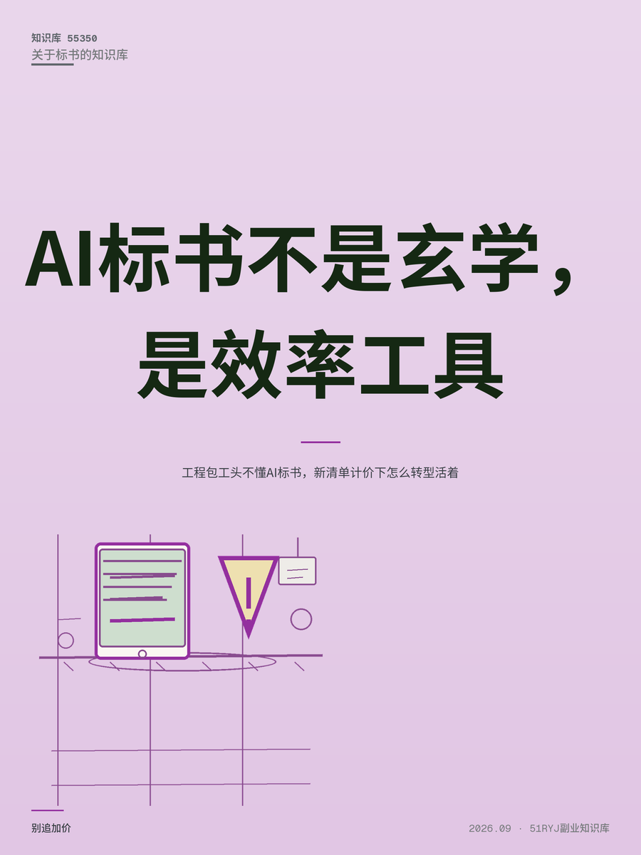 工程包工头不懂AI标书，新清单计价下怎么转型活着