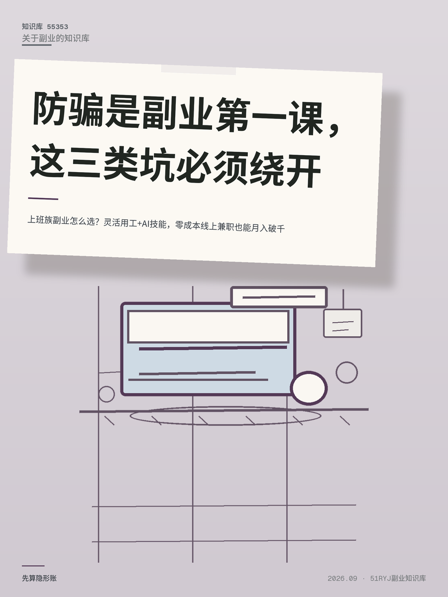 上班族副业怎么选？灵活用工+AI技能，零成本线上兼职也能月入破千