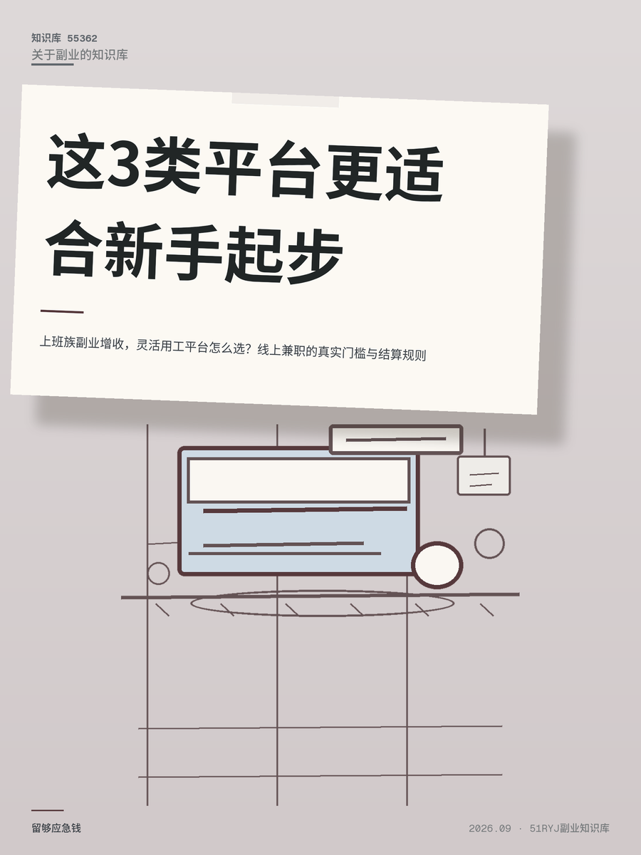上班族副业增收，灵活用工平台怎么选？线上兼职的真实门槛与结算规则