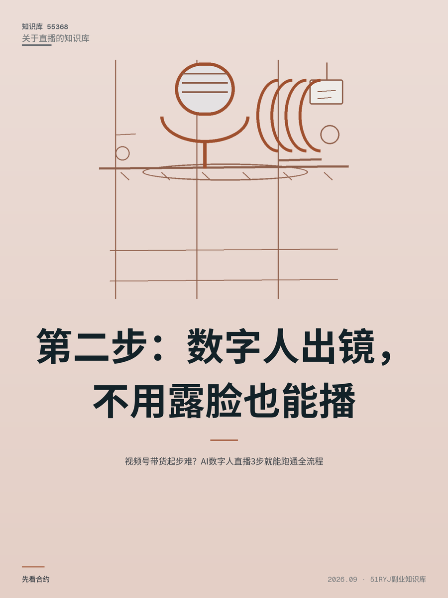 视频号带货起步难？AI数字人直播3步就能跑通全流程