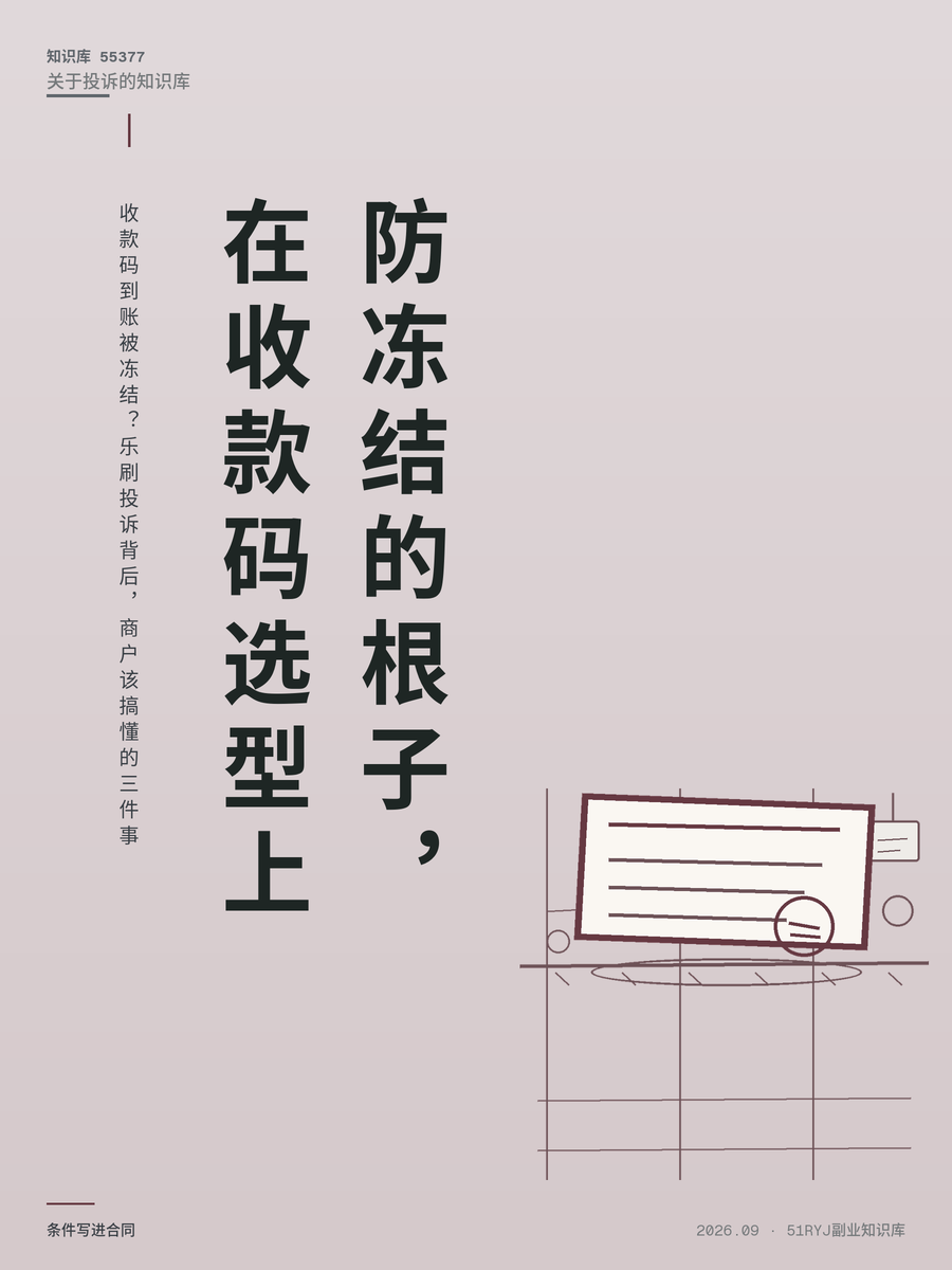 收款码到账被冻结？乐刷投诉背后，商户该搞懂的三件事