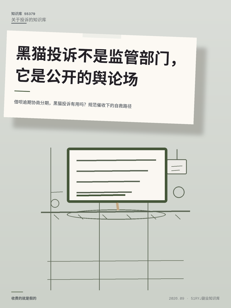 借呗逾期协商分期，黑猫投诉有用吗？规范催收下的自救路径