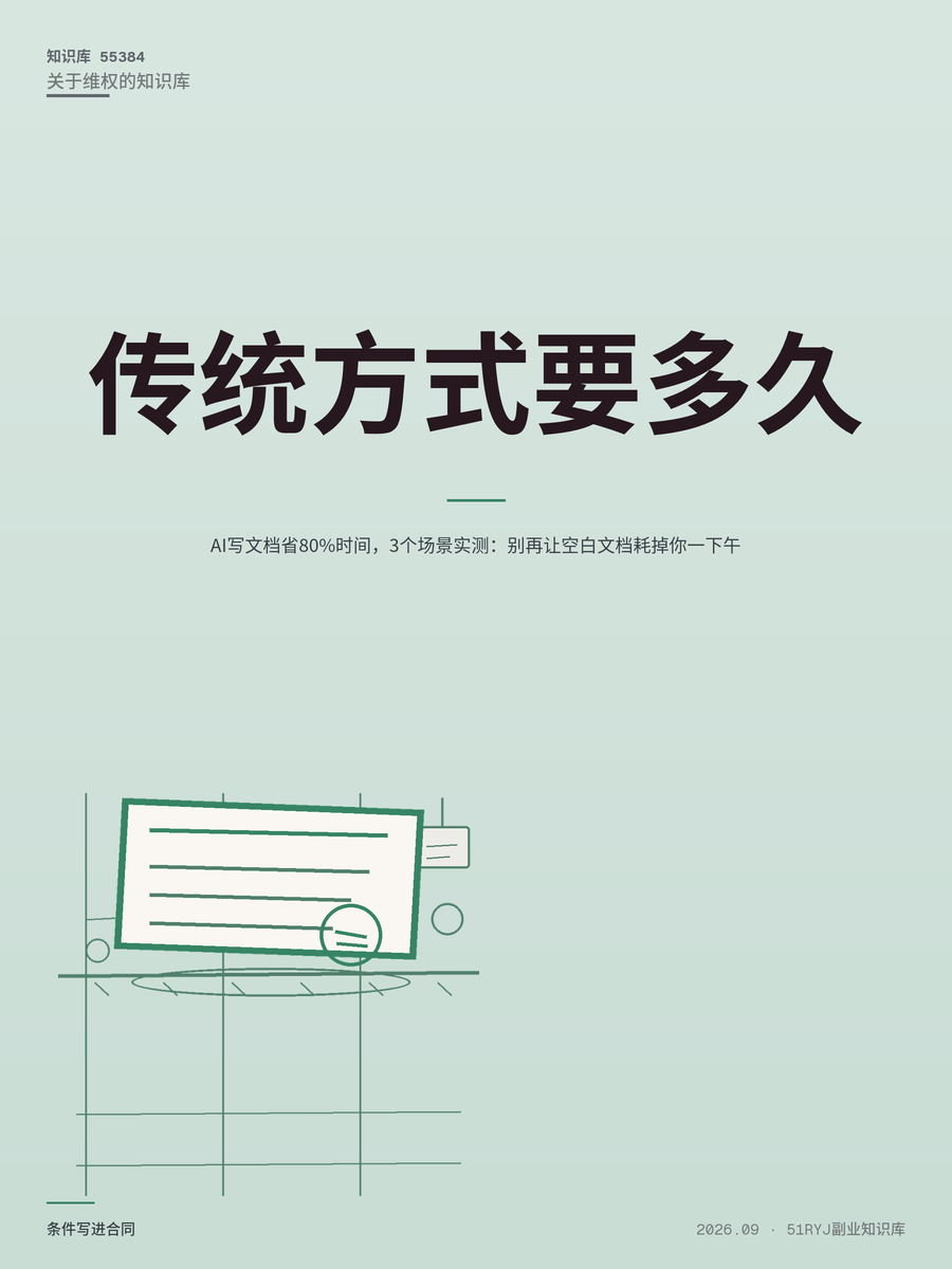 AI写文档省80%时间，3个场景实测：别再让空白文档耗掉你一下午
