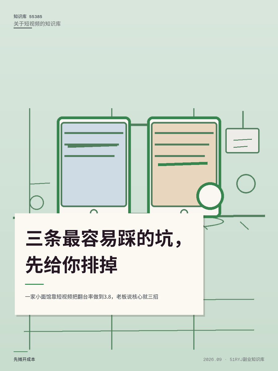 一家小面馆靠短视频把翻台率做到3.8，老板说核心就三招