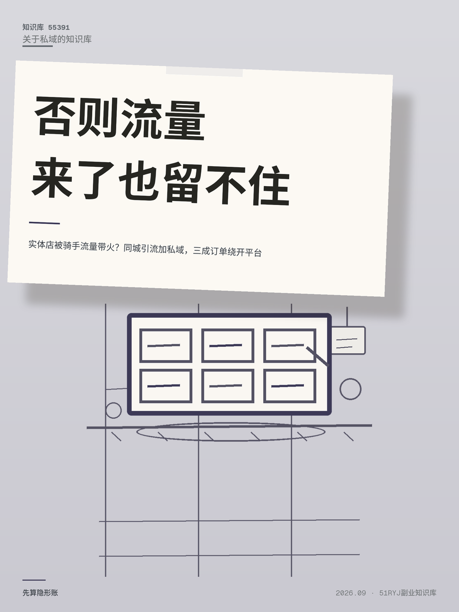 实体店被骑手流量带火？同城引流加私域，三成订单绕开平台