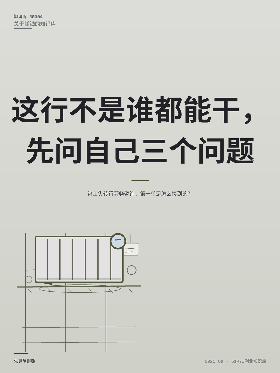 包工头转行劳务咨询，第一单是怎么接到的？