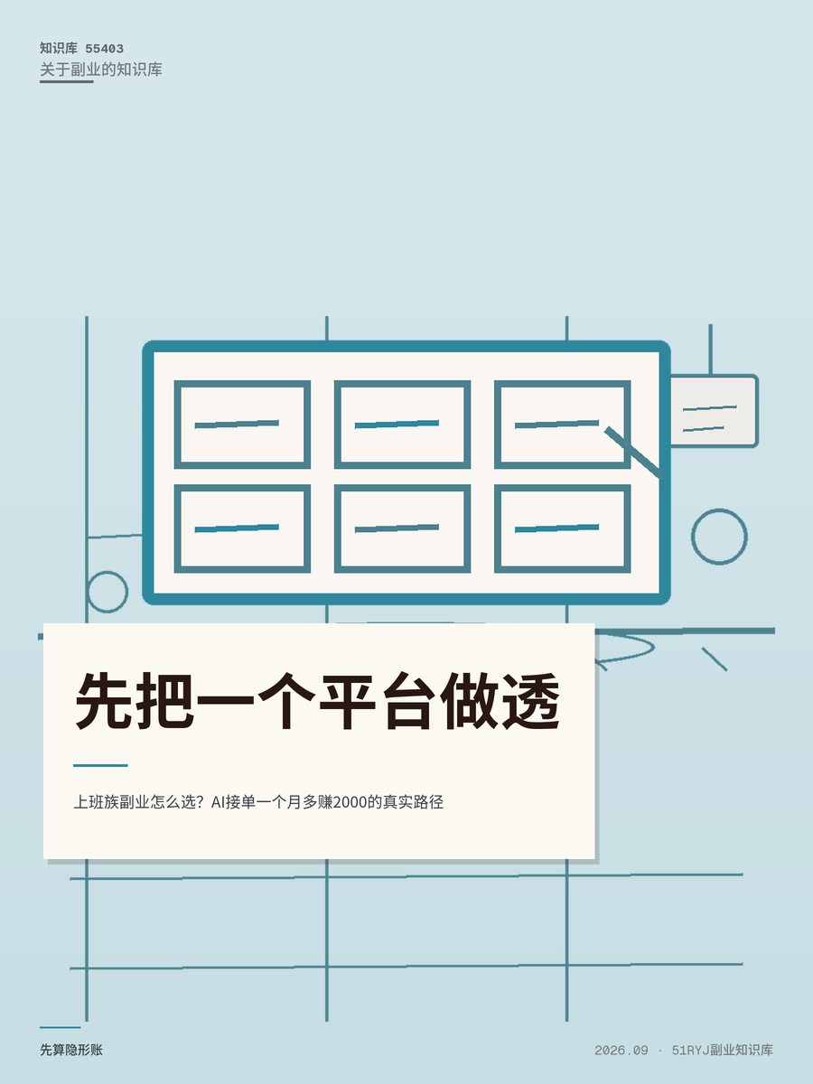 上班族副业怎么选？AI接单一个月多赚2000的真实路径