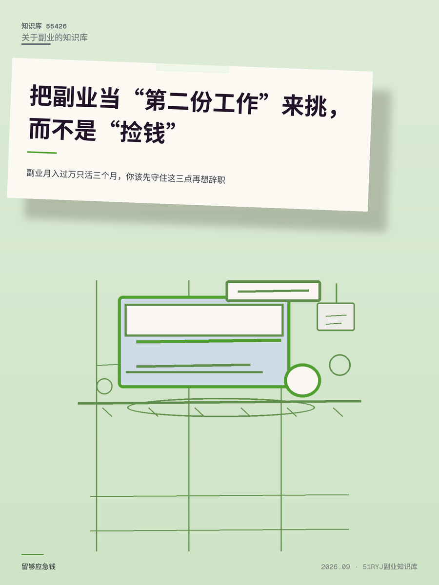 副业月入过万只活三个月，你该先守住这三点再想辞职