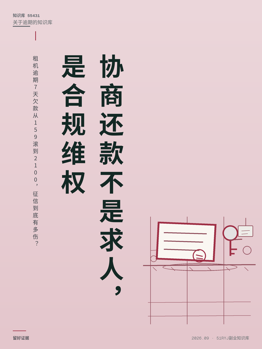 租机逾期7天欠款从159滚到2100，征信到底有多伤？