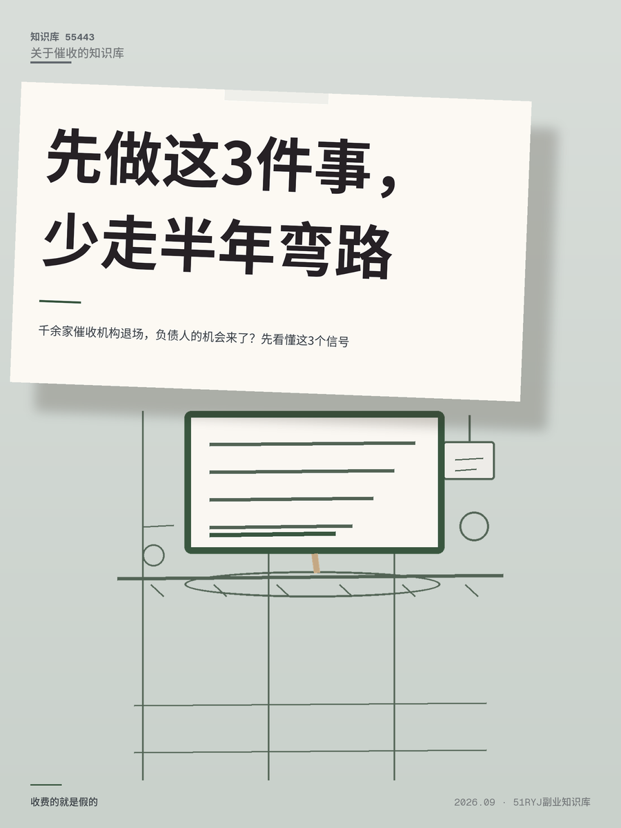千余家催收机构退场，负债人的机会来了？先看懂这3个信号