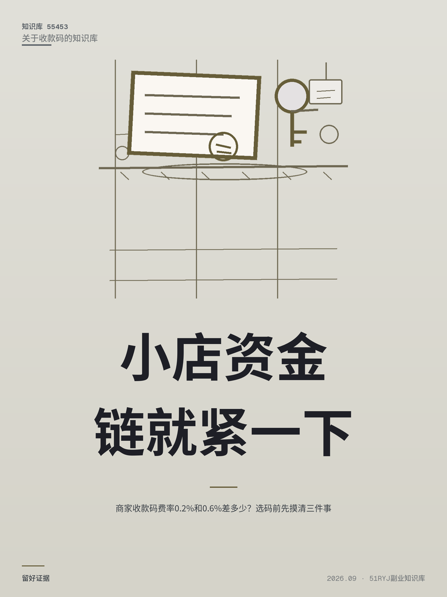 商家收款码费率0.2%和0.6%差多少？选码前先摸清三件事