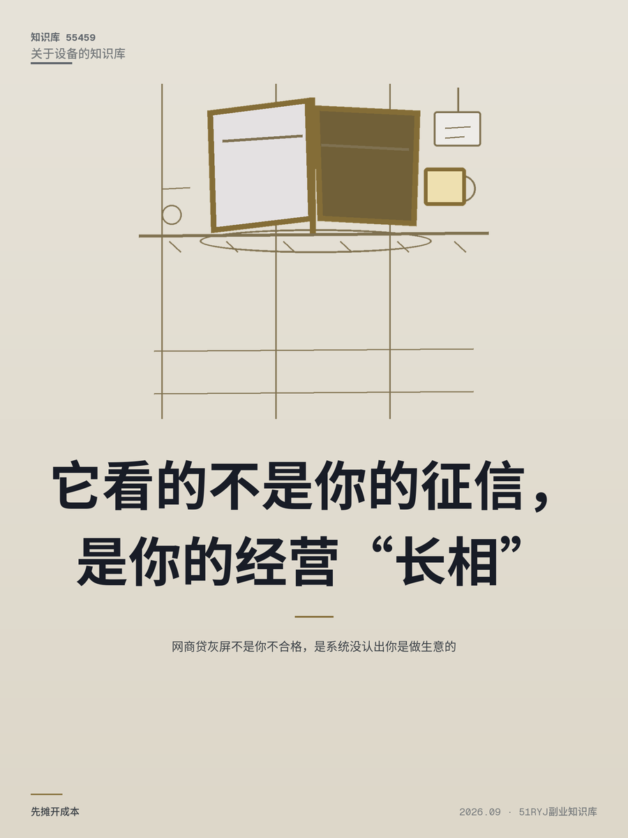 网商贷灰屏不是你不合格，是系统没认出你是做生意的