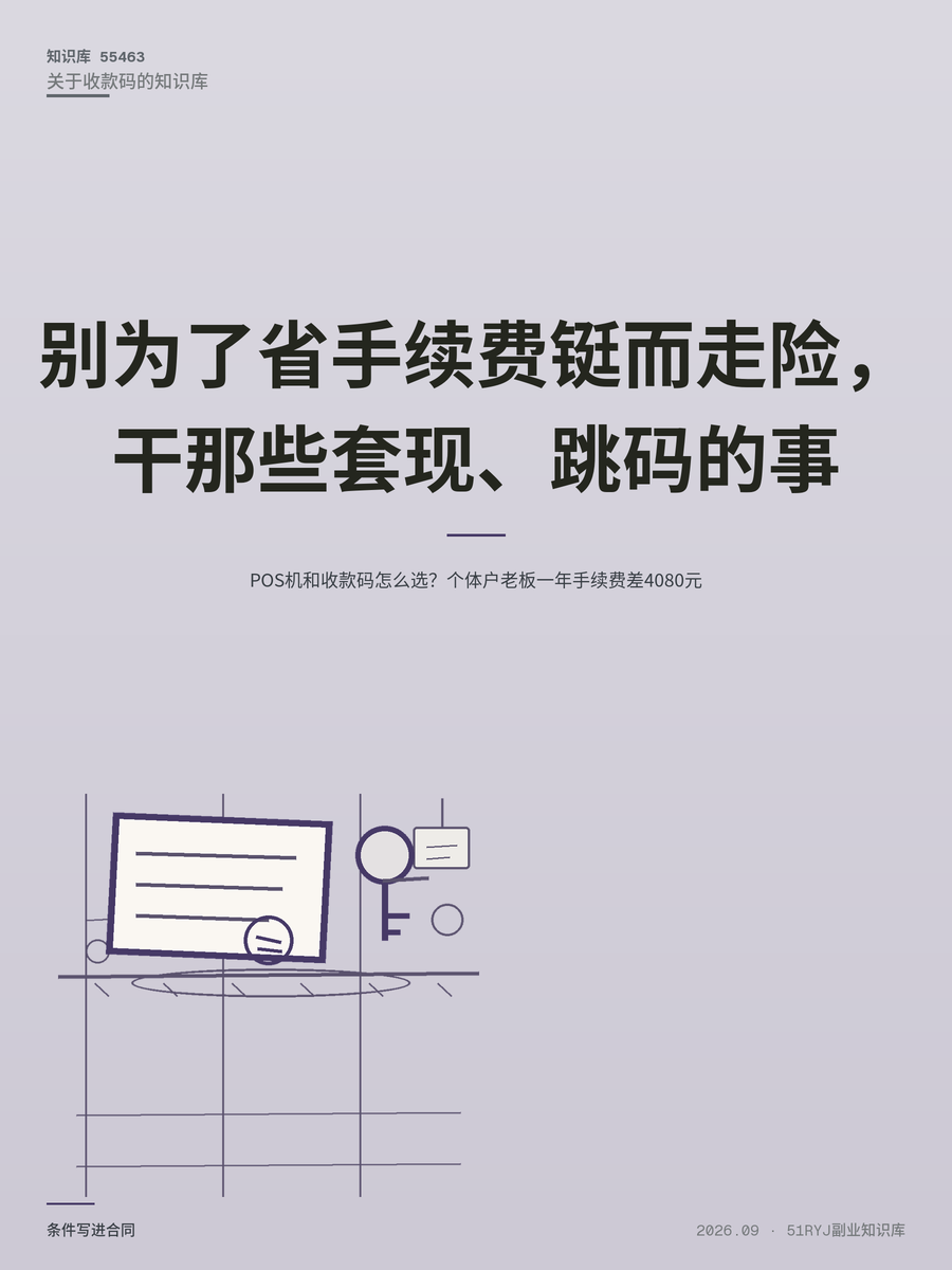 POS机和收款码怎么选？个体户老板一年手续费差4080元