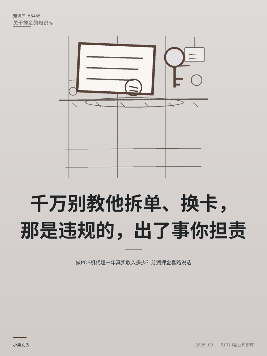 做POS机代理一年真实收入多少？分润押金套路说透