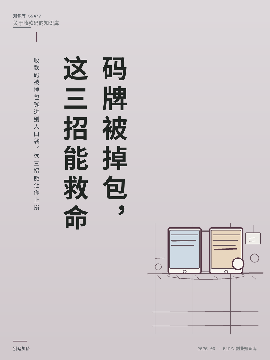 收款码被掉包钱进别人口袋，这三招能让你止损