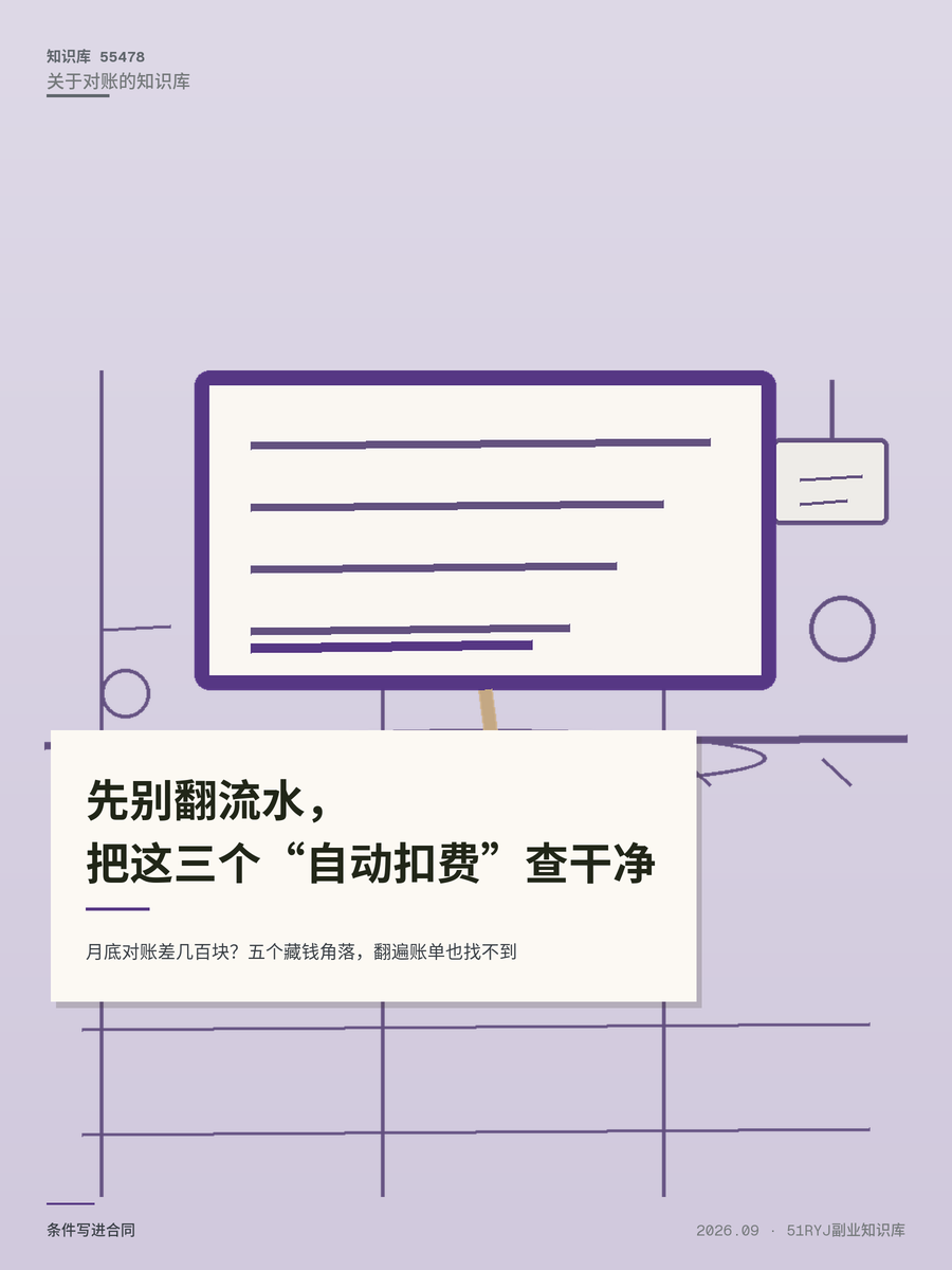 月底对账差几百块？五个藏钱角落，翻遍账单也找不到