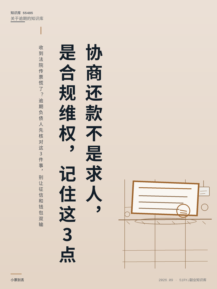 收到法院传票慌了？逾期负债人先核对这3件事，别让征信和钱包双输