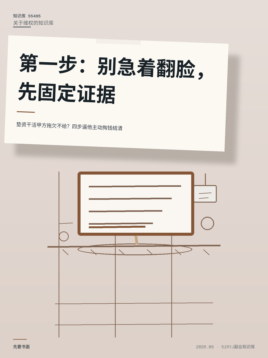 垫资干活甲方拖欠不给？四步逼他主动掏钱结清