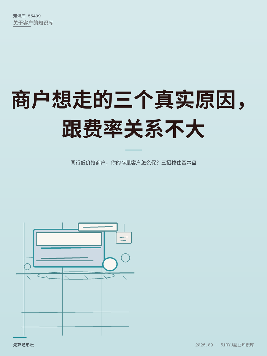 同行低价抢商户，你的存量客户怎么保？三招稳住基本盘
