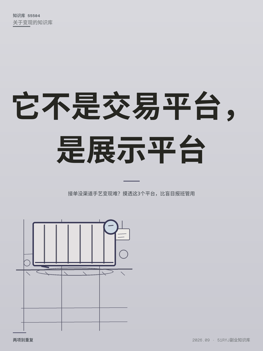 接单没渠道手艺变现难？摸透这3个平台，比盲目报班管用