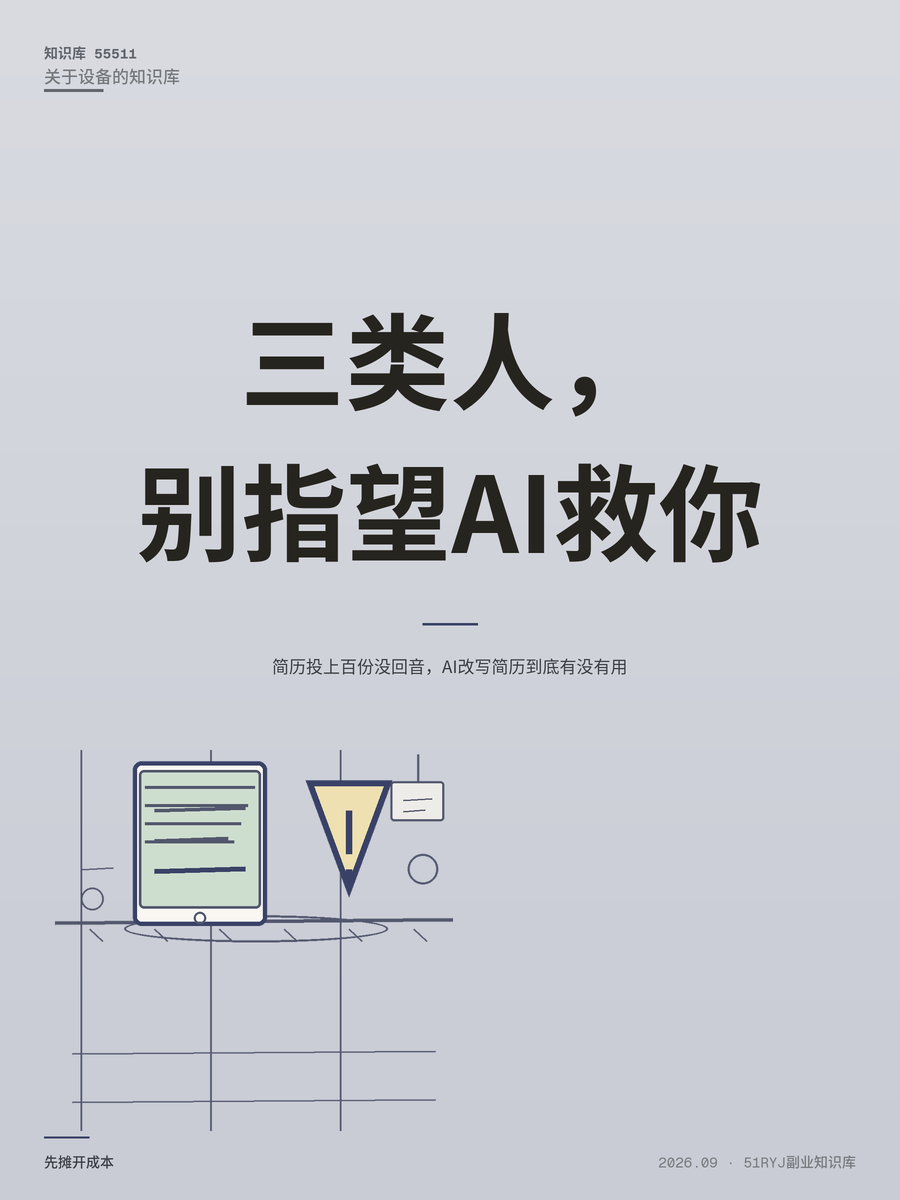 简历投上百份没回音，AI改写简历到底有没有用