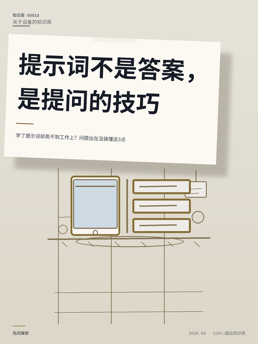 学了提示词却用不到工作上？问题出在没搞懂这3点