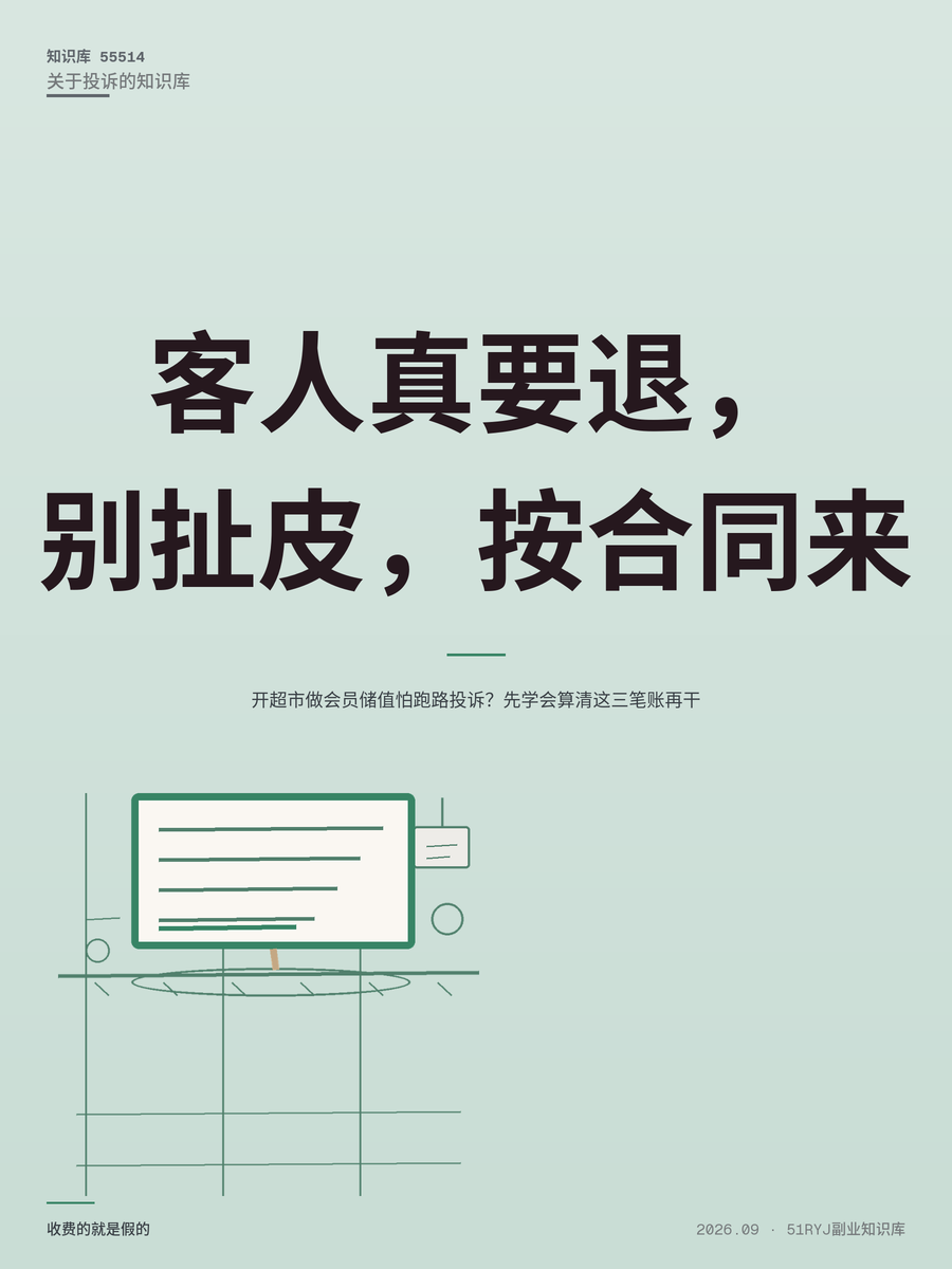 开超市做会员储值怕跑路投诉？先学会算清这三笔账再干