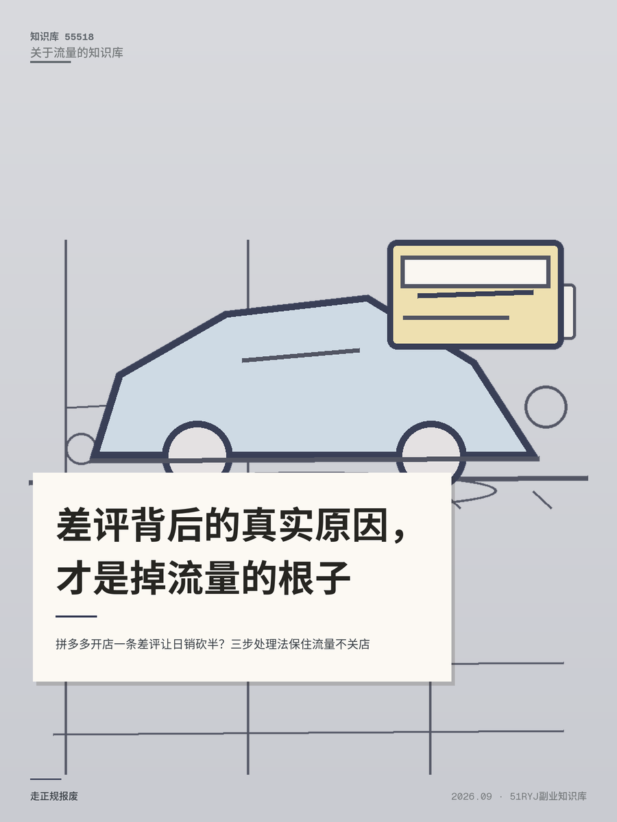 拼多多开店一条差评让日销砍半？三步处理法保住流量不关店
