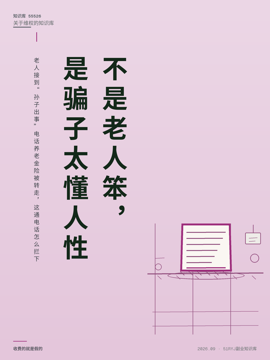 老人接到“孙子出事”电话养老金险被转走，这通电话怎么拦下