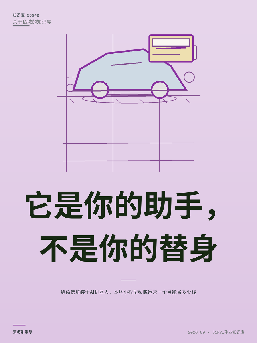 给微信群装个AI机器人，本地小模型私域运营一个月能省多少钱