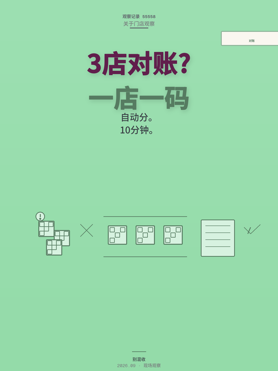 多门店收款码统一对账怎么做？老板先看这3步