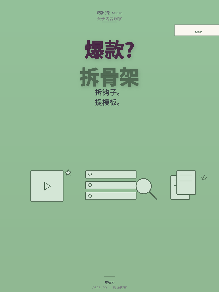 AI拆解同行爆款视频结构，新手也能轻松复制短视频制作方法