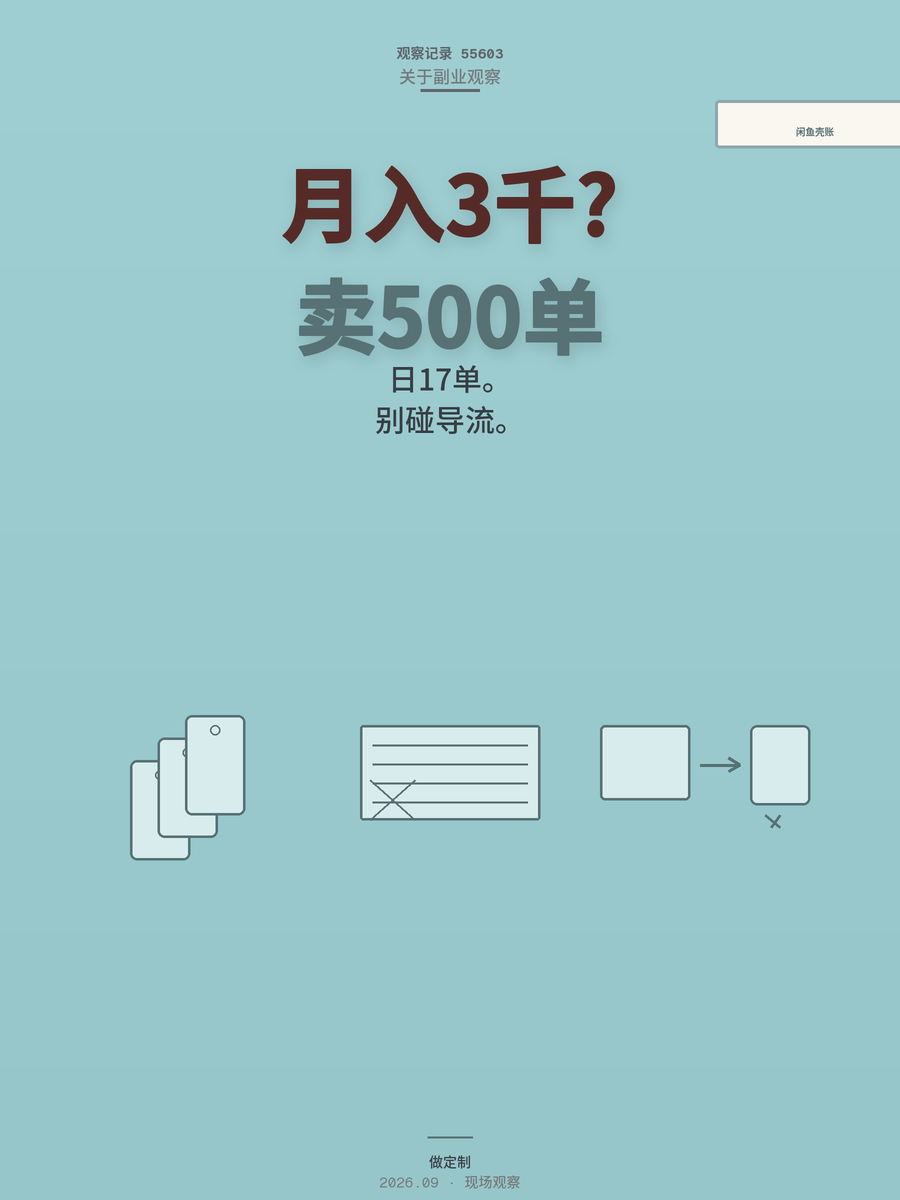 闲鱼卖手机壳月入三千？账算完了，六条真话劝你先冷静