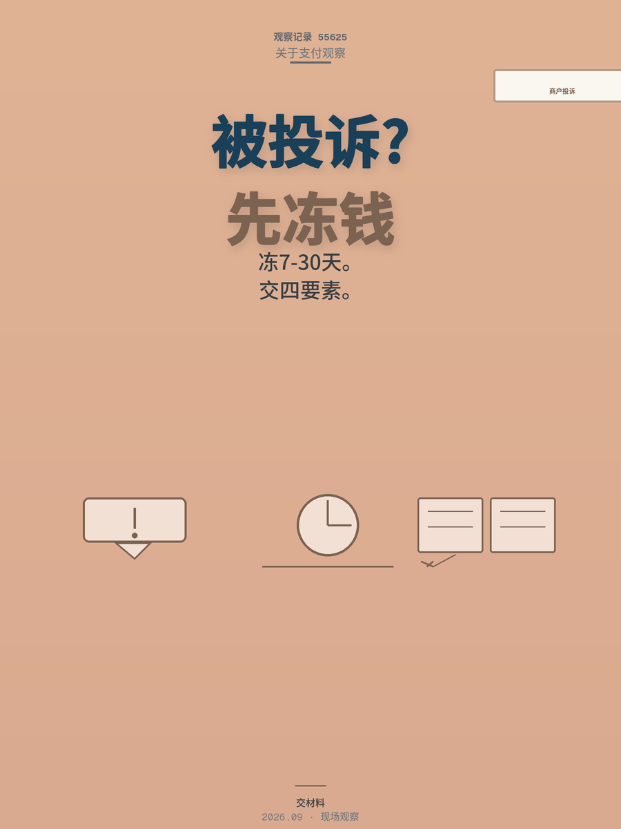 商户被投诉后最怕清算机构处罚，过来人讲清流程和真正会罚什么