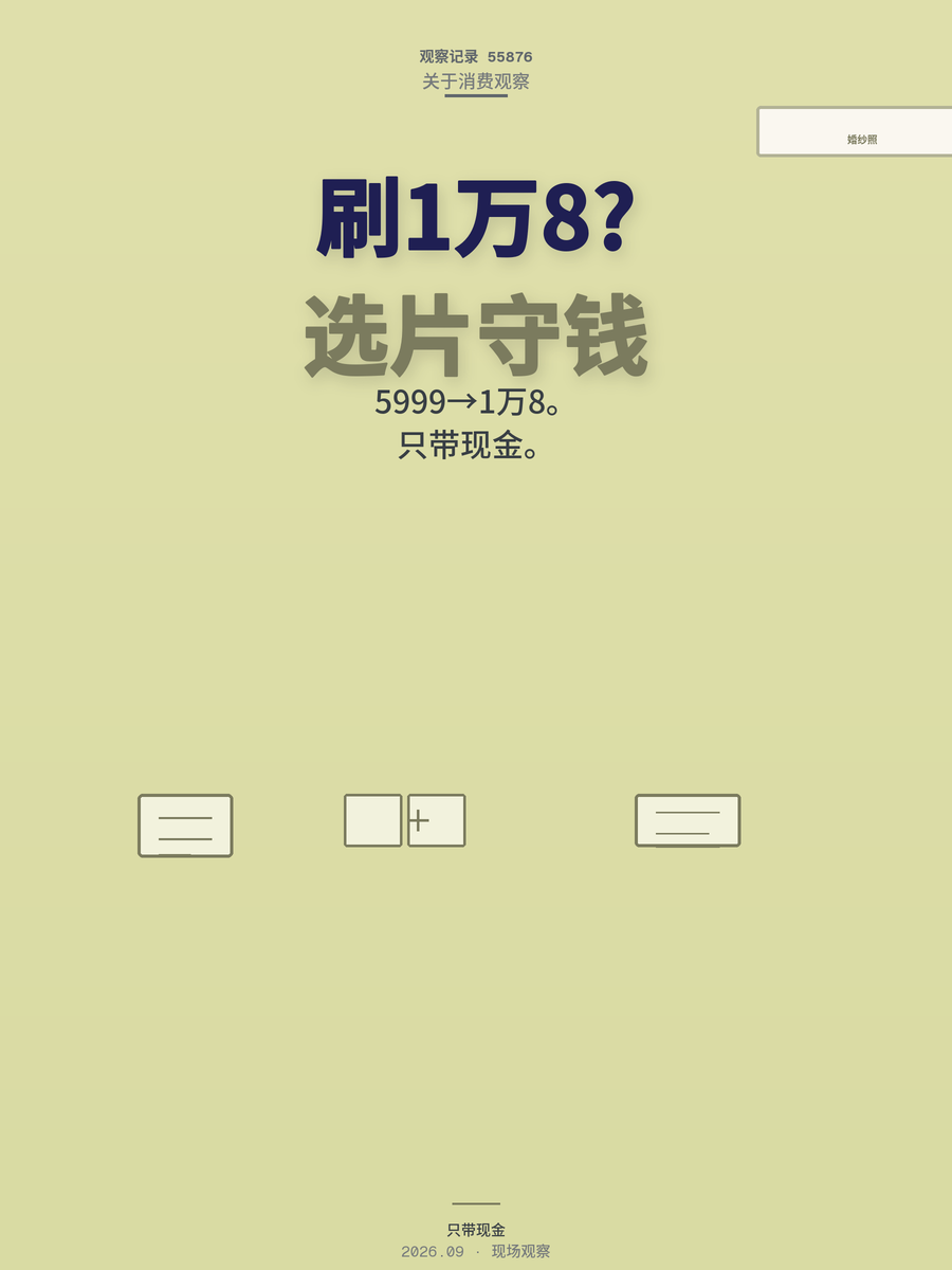 婚纱照加精修相册，影楼利润点在哪，选片室如何守住钱包