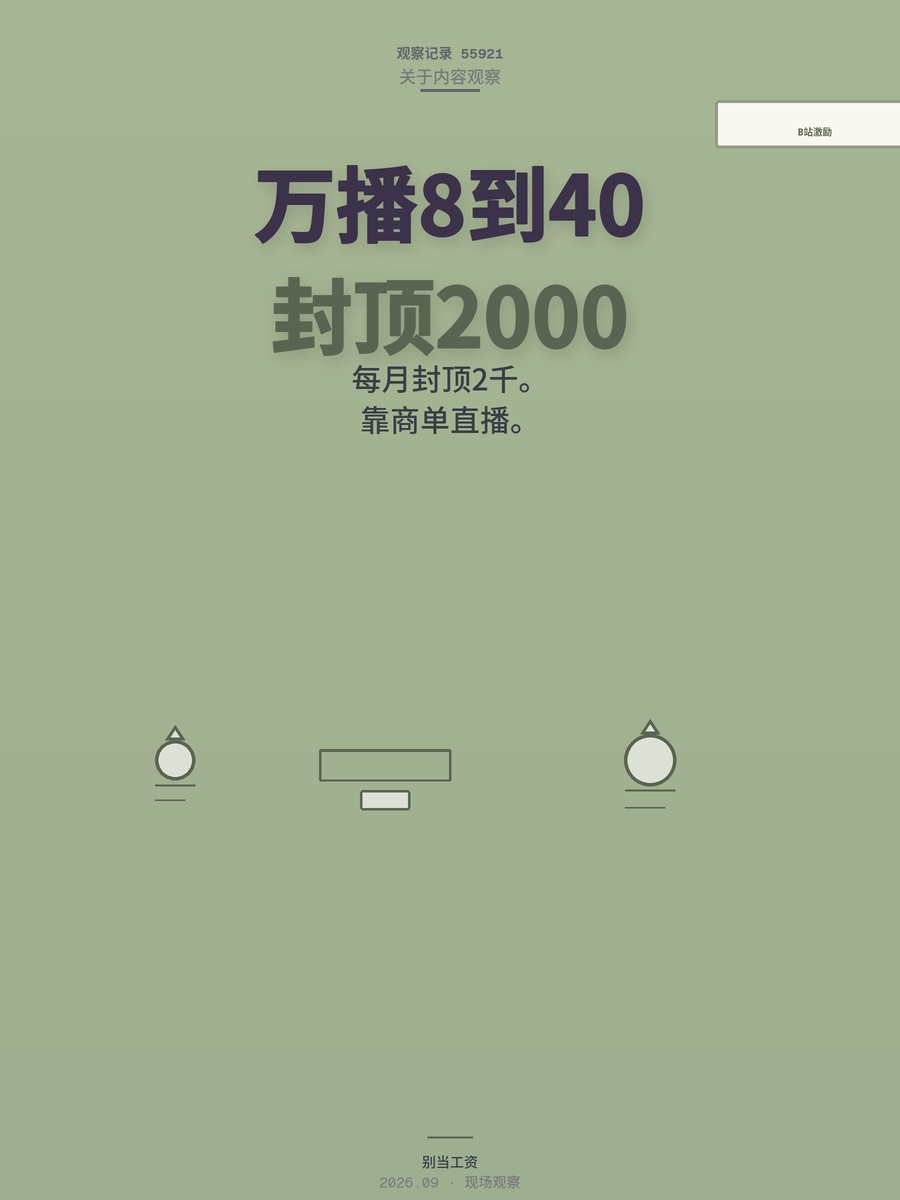 B站创作激励月入过万是假的，2026最新万播单价真实数字曝光