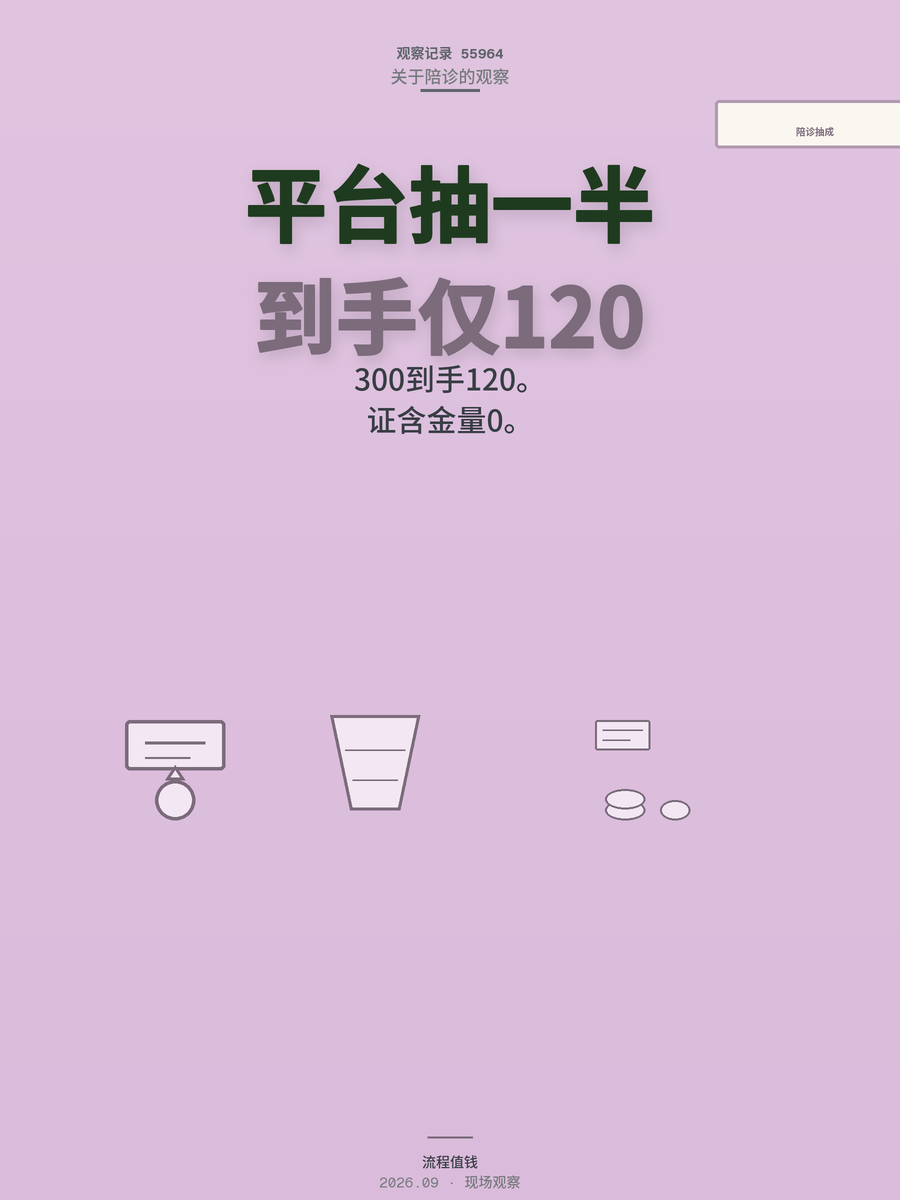 陪诊师月入过万是真是假？平台抽走一半，钱到底被谁赚了