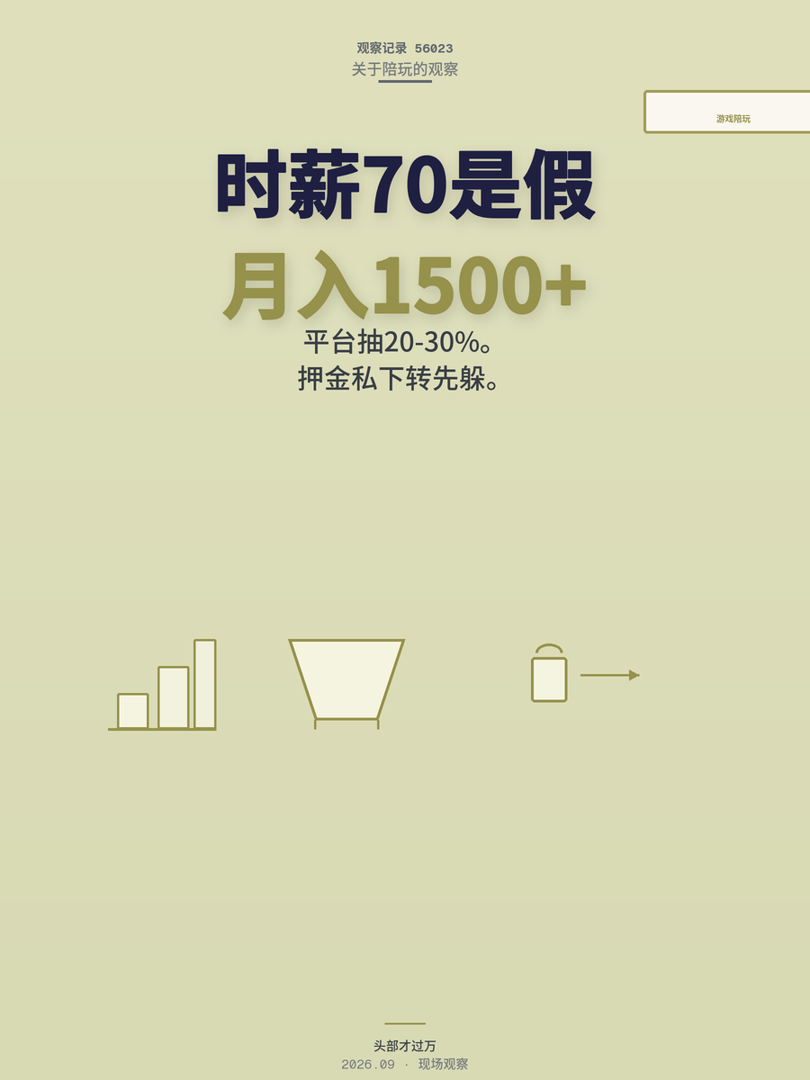 游戏陪玩时薪70元是假的？入行一个月，我把账算明白了