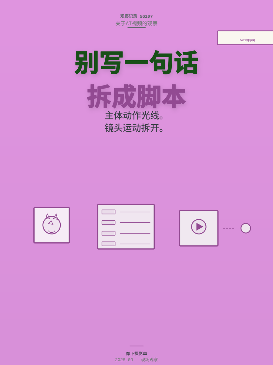 Sora视频总翻车？用艾塔AI把提示词喂明白，新手少走这些弯路