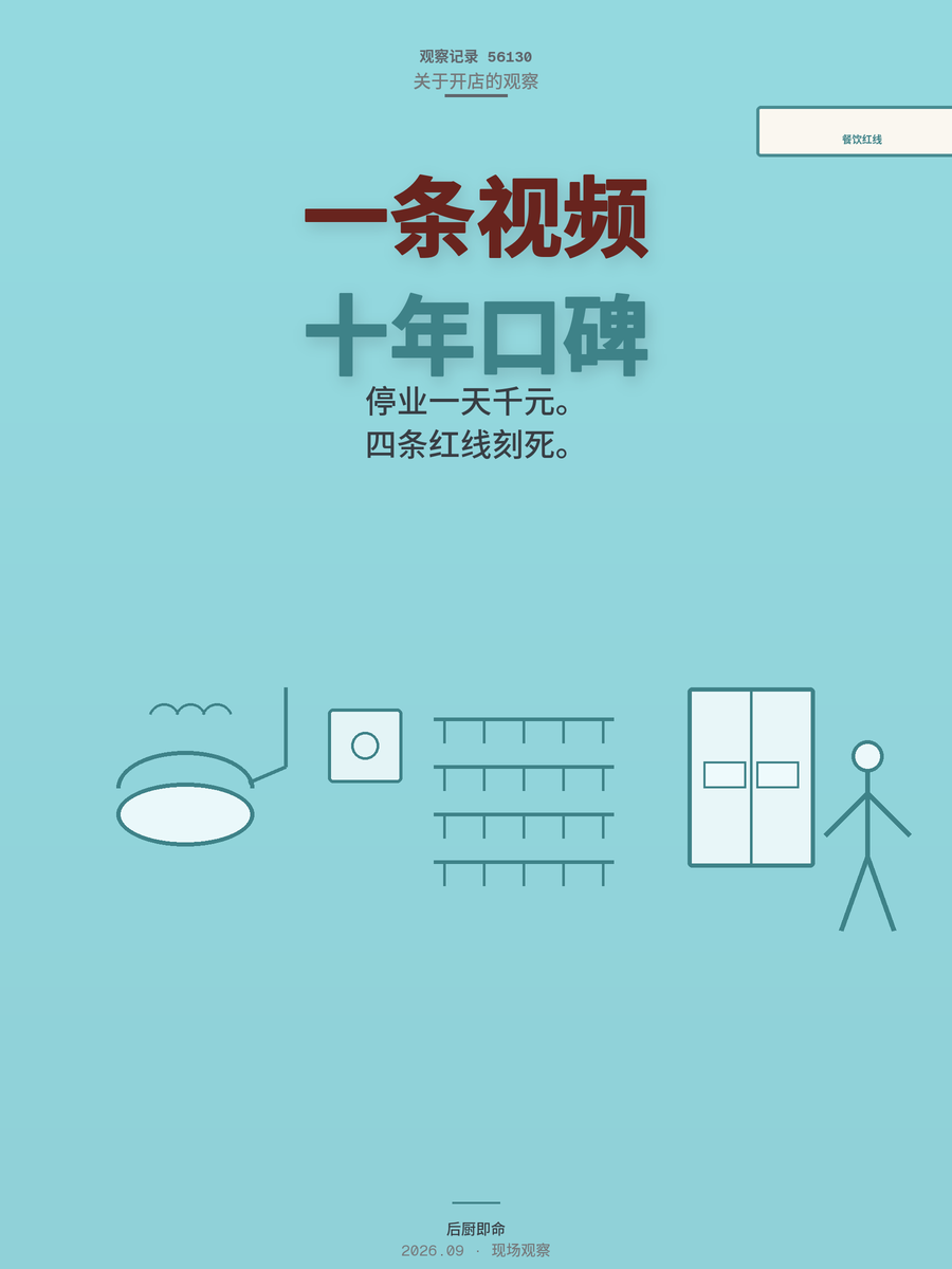涮肉店自来水加汤被拍，餐饮创业必须守住哪4条红线