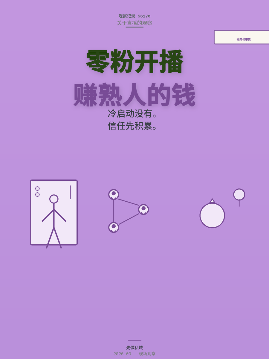 视频号带货0粉没好友，赚的其实是熟人信任的钱