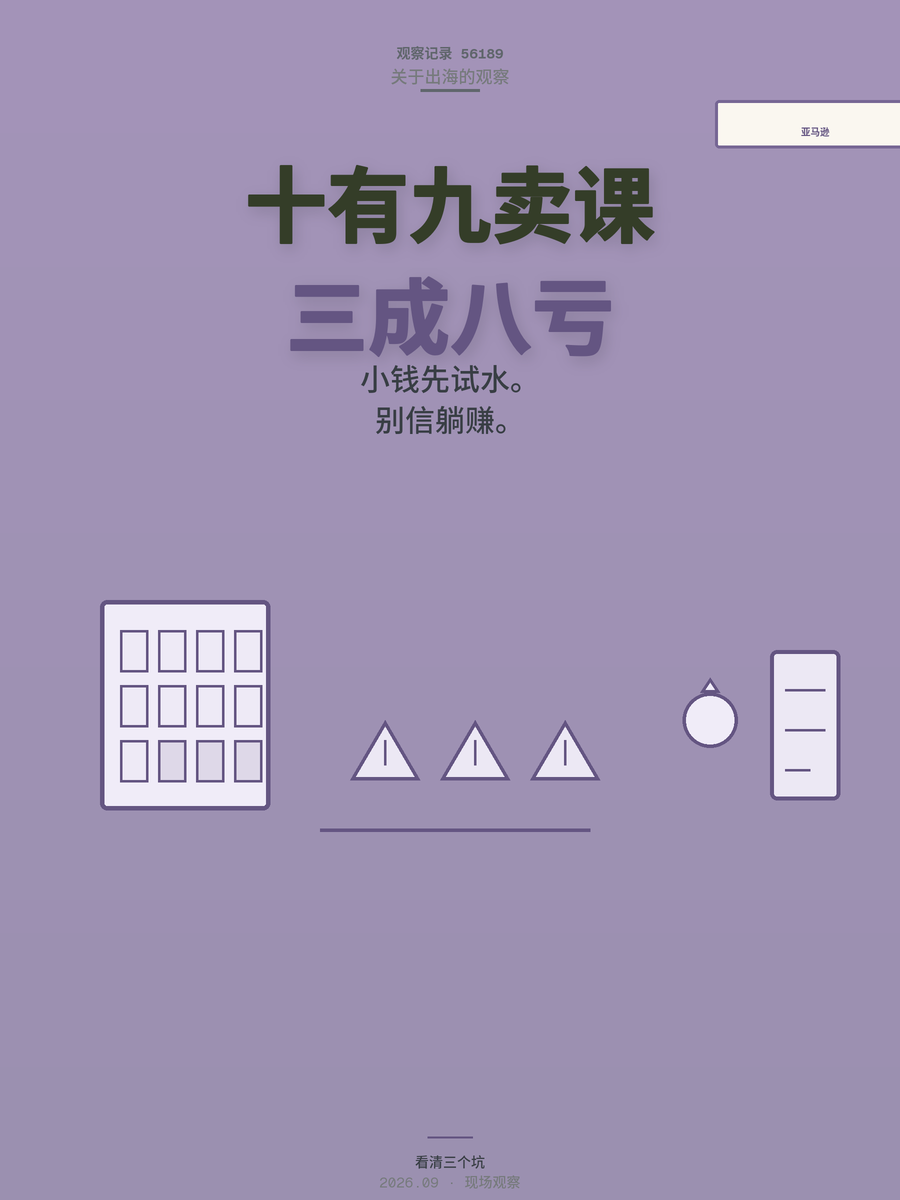 亚马逊新手38%亏钱？200美元试水前先看清这3个坑