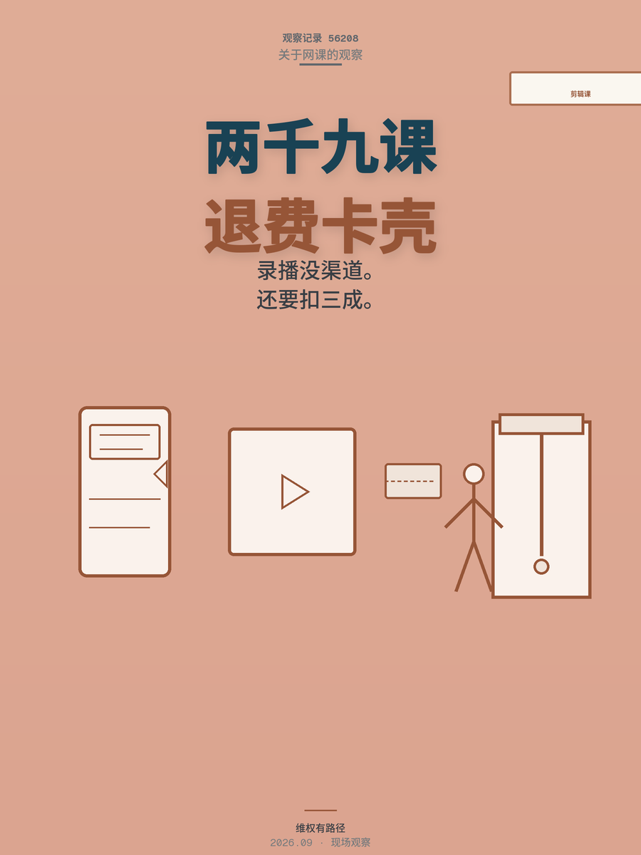 2995元剪辑课没单接，退费要违约金？消费者维权有方法
