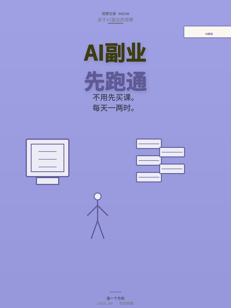 AI副业5个方向零基础能上手吗？先想明白这3个问题