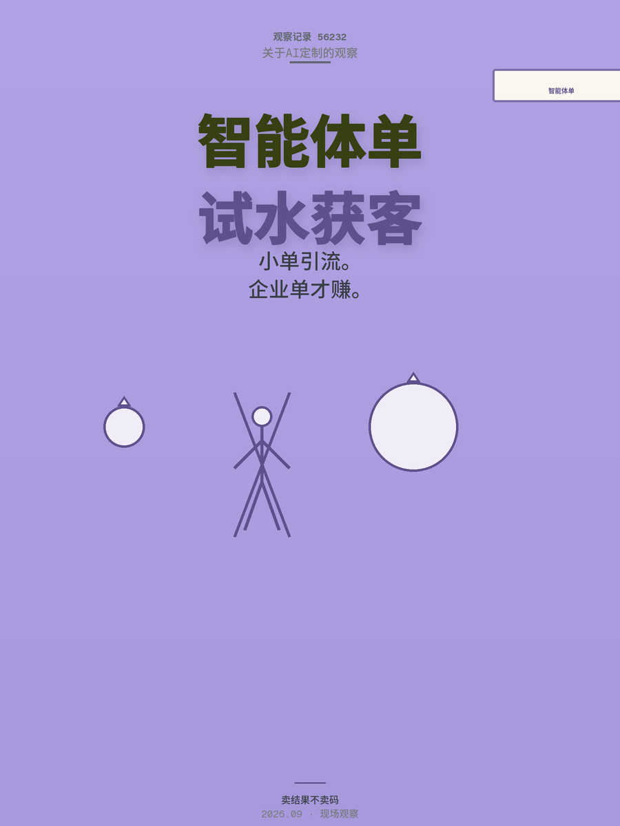 AI智能体定制企业单利润多少：99元试水单背后的真实账本