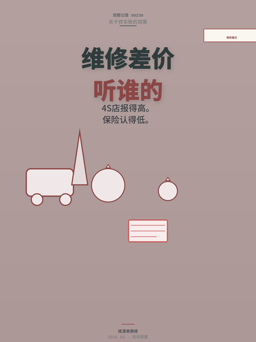 奔驰撞树维修80万，保险只认25万，这55万差价该谁说了算