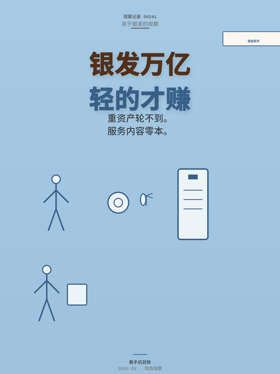 银发经济12万亿，普通人3个切入点能赚到钱吗