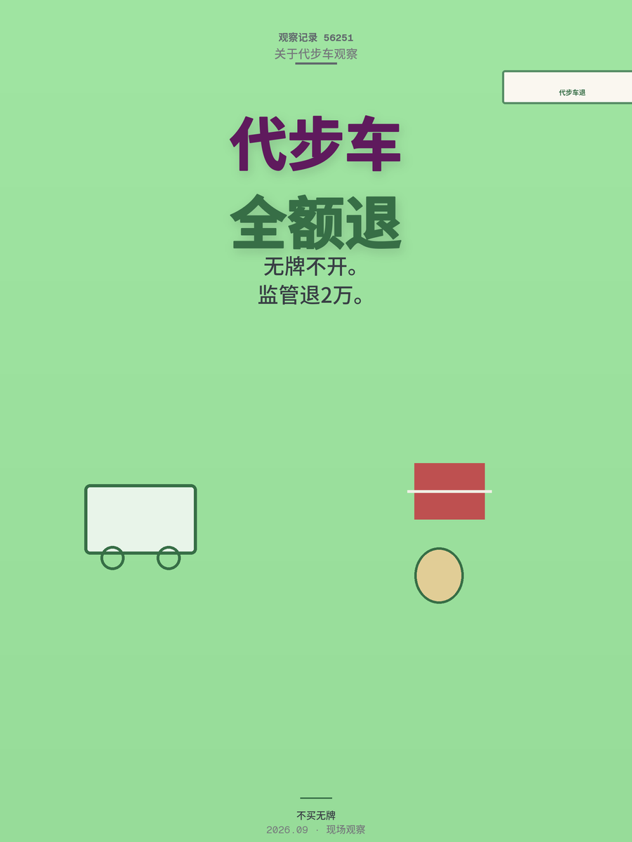 2万买的代步车被罚1100元还扣车，全额退款是怎么做到的